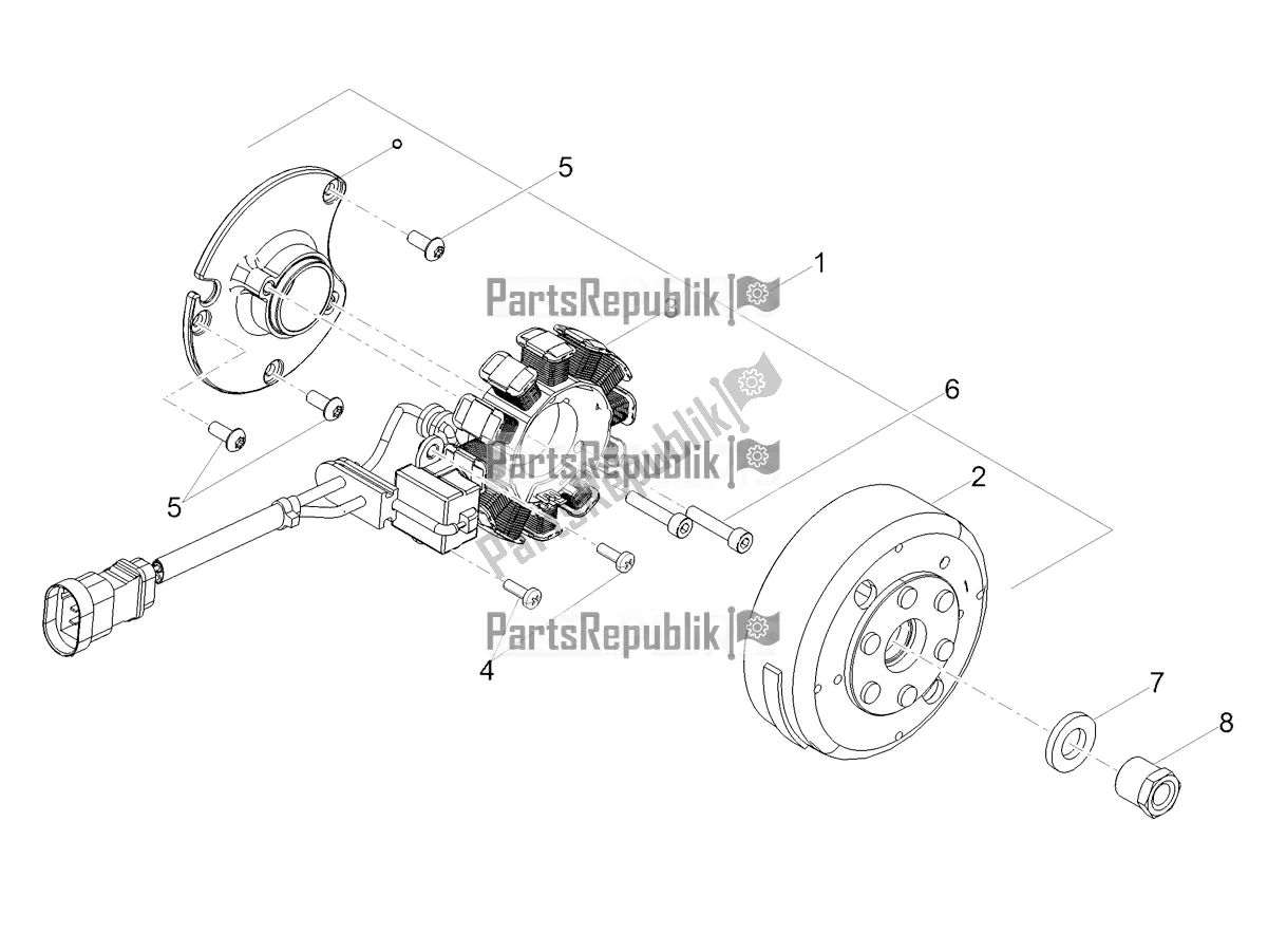 Todas las partes para Cdi Magneto Assy / Unidad De Encendido de Derbi Senda X-treme 50 R 2021