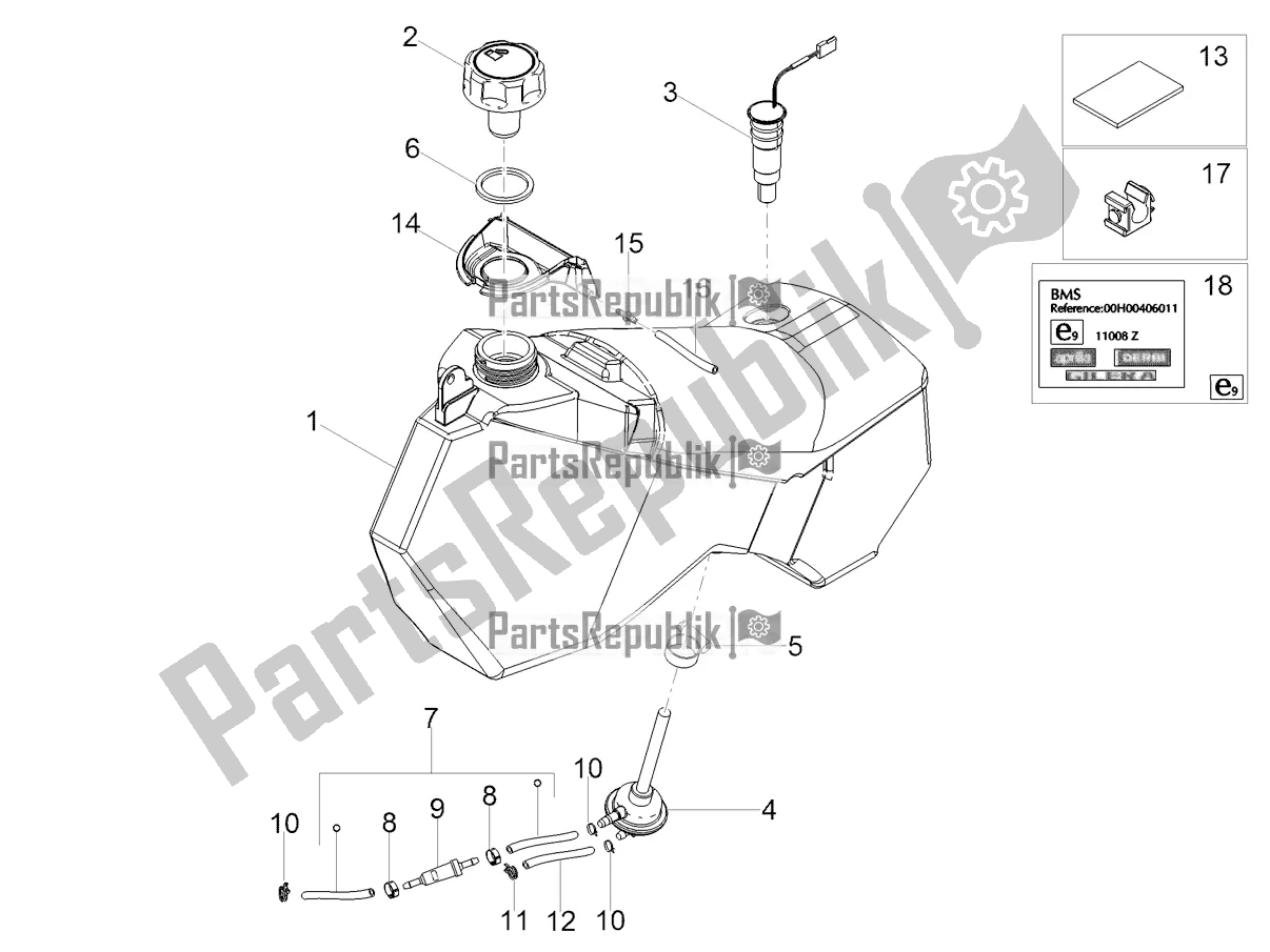 Todas las partes para Depósito De Combustible de Derbi Senda X-treme 50 R 2021