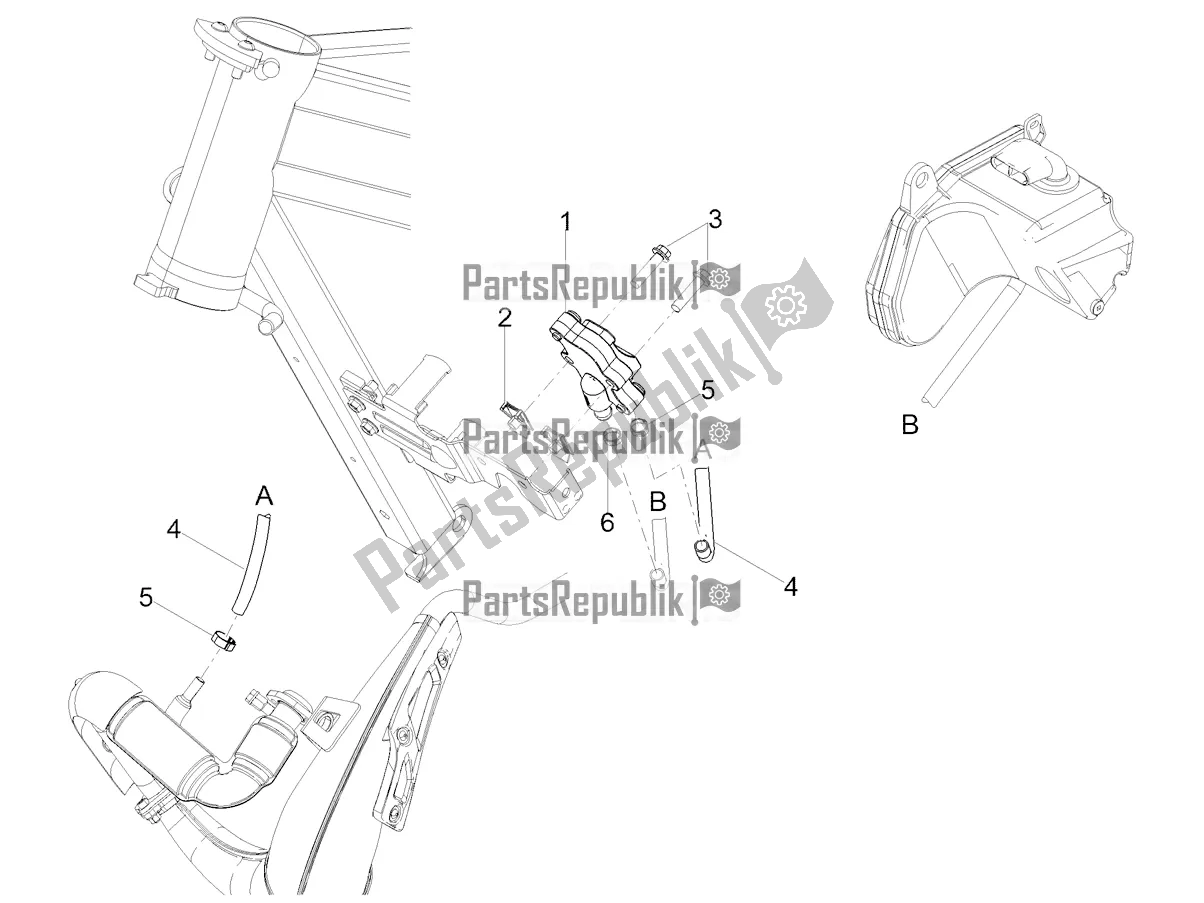 All parts for the Secondary Air of the Derbi Senda X-treme 50 R 2021