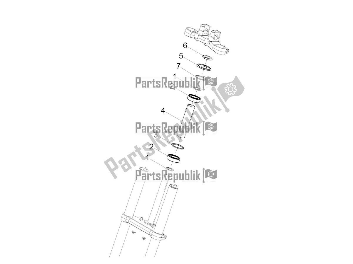 All parts for the Steering of the Derbi Senda X-treme 50 R 2021