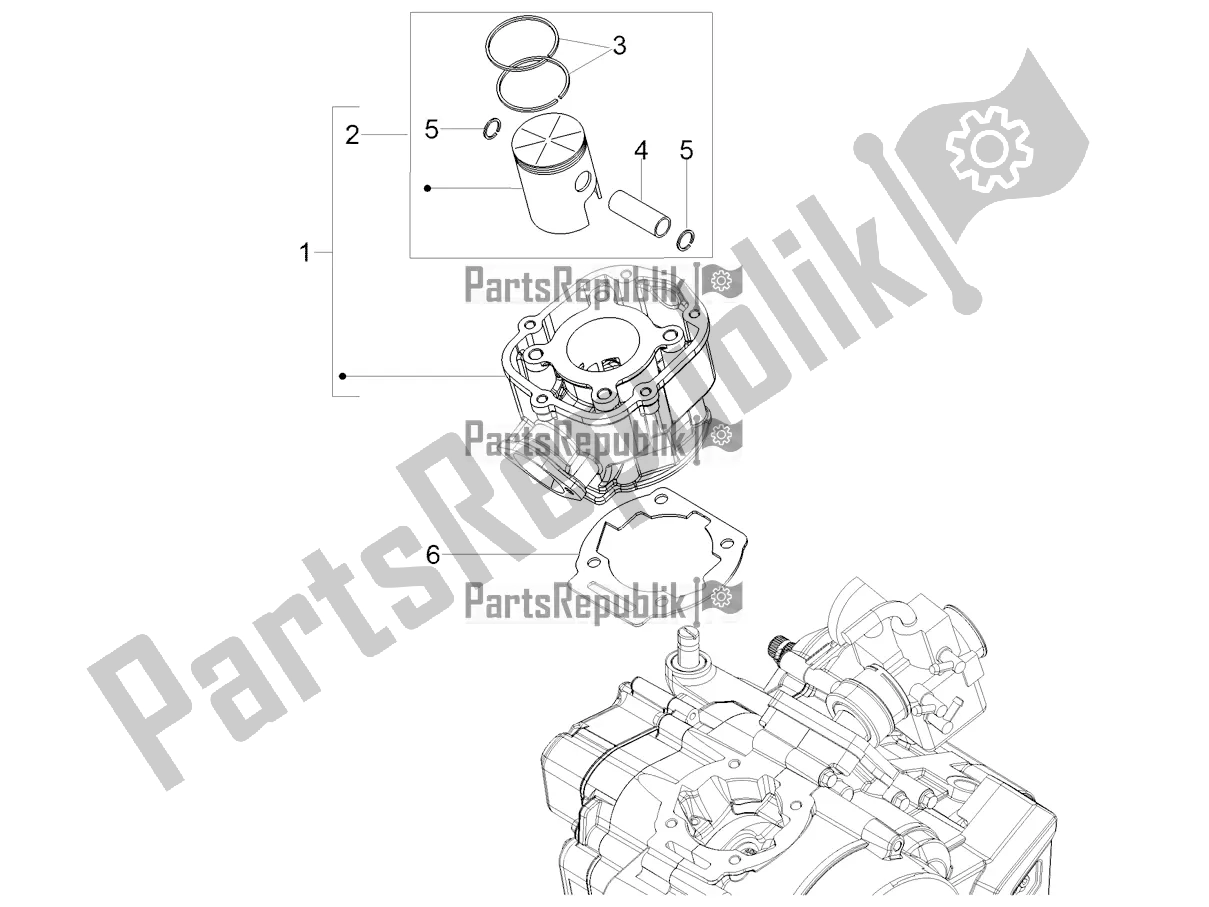 Toutes les pièces pour le Cylindre - Piston du Derbi Senda X-treme 50 R 2022