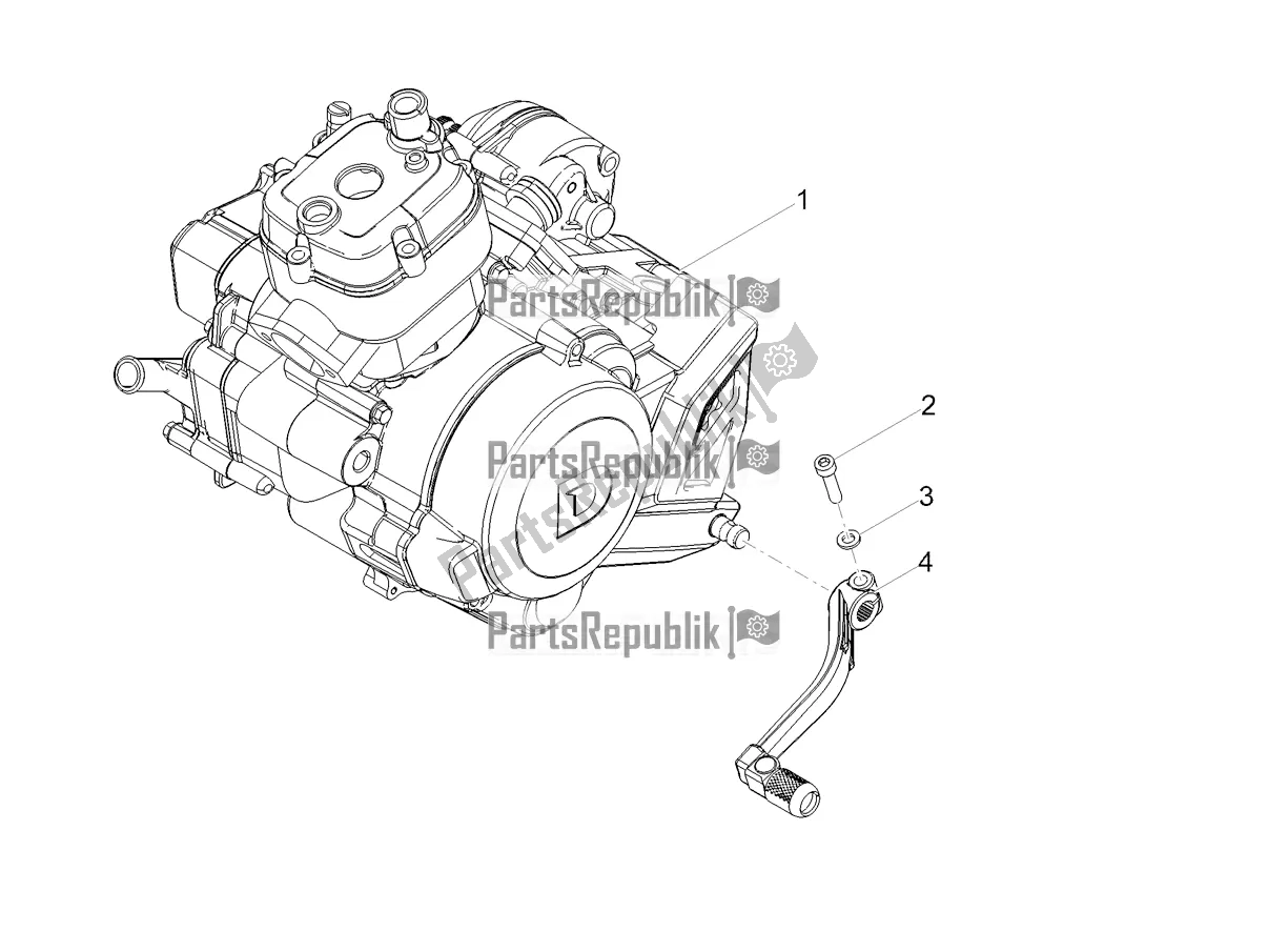 Toutes les pièces pour le Levier Partiel Pour Compléter Le Moteur du Derbi Senda X-treme 50 R 2022