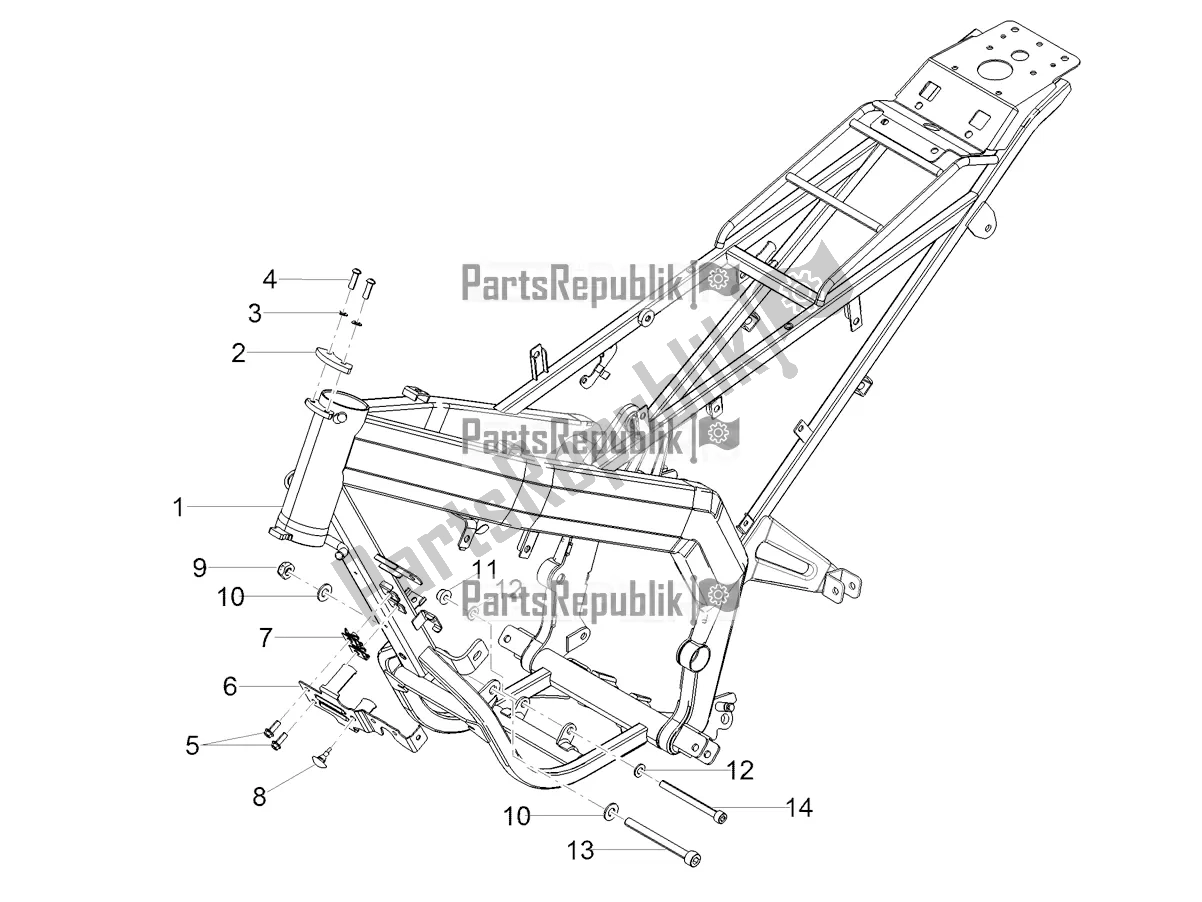 Toutes les pièces pour le Cadre du Derbi Senda X-treme 50 R 2022