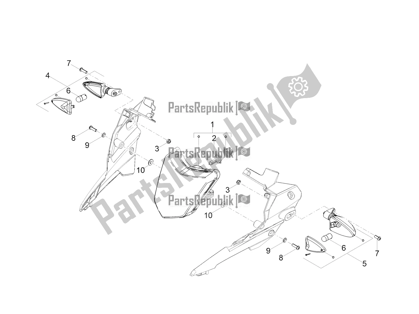 All parts for the Front Lights of the Derbi Senda X-treme 50 R 2022