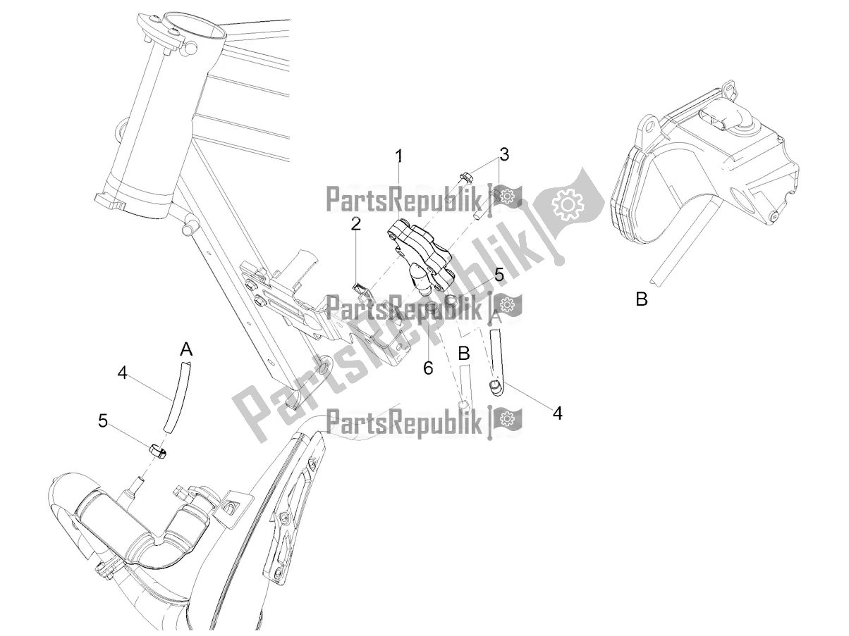 All parts for the Secondary Air of the Derbi Senda X-treme 50 R 2022