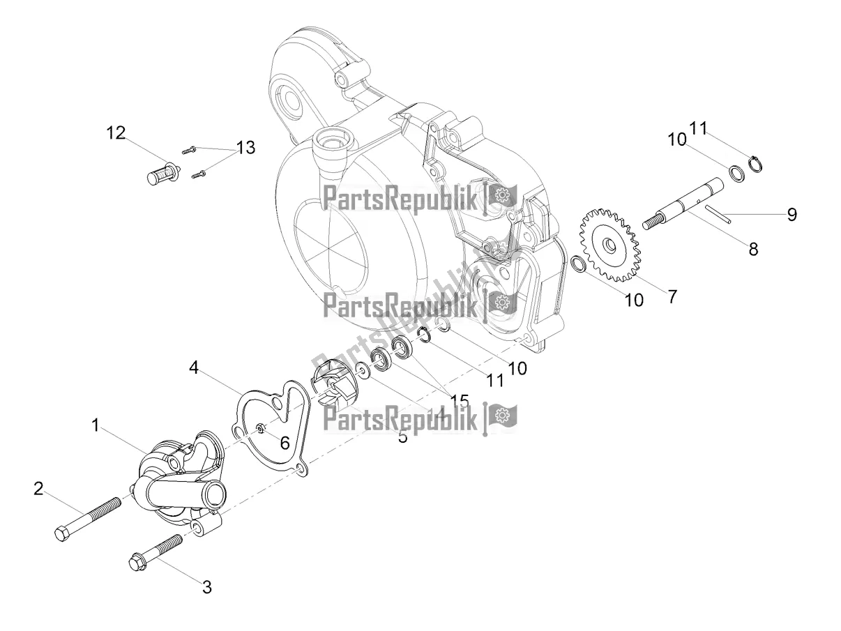 Toutes les pièces pour le Pompe à Eau du Derbi Senda X-treme 50 R 2022