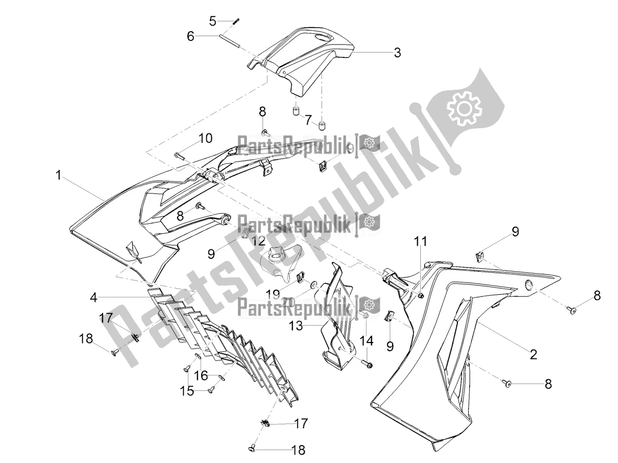 All parts for the Duct of the Derbi Senda X-treme 50 SM 2020