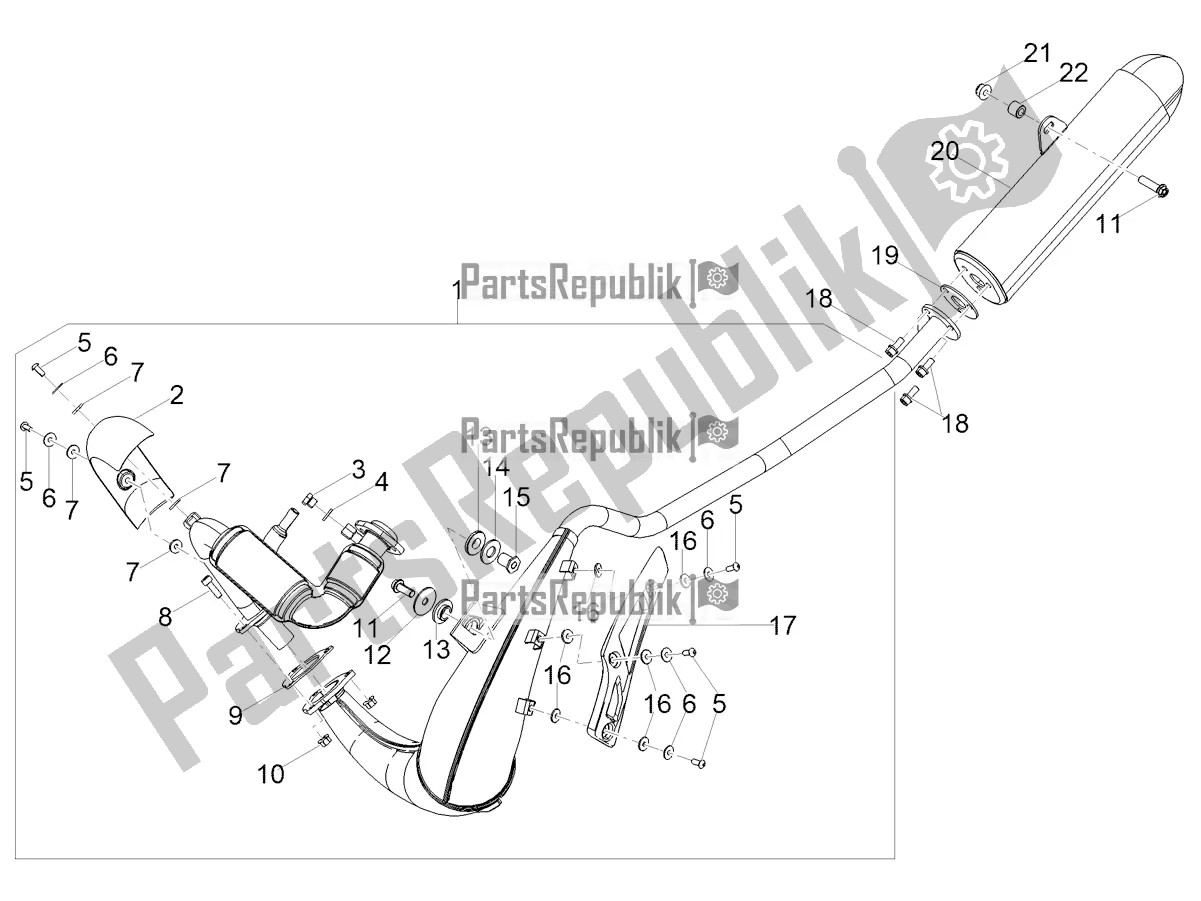 Toutes les pièces pour le Tuyau D'échappement du Derbi Senda X-treme 50 SM 2020