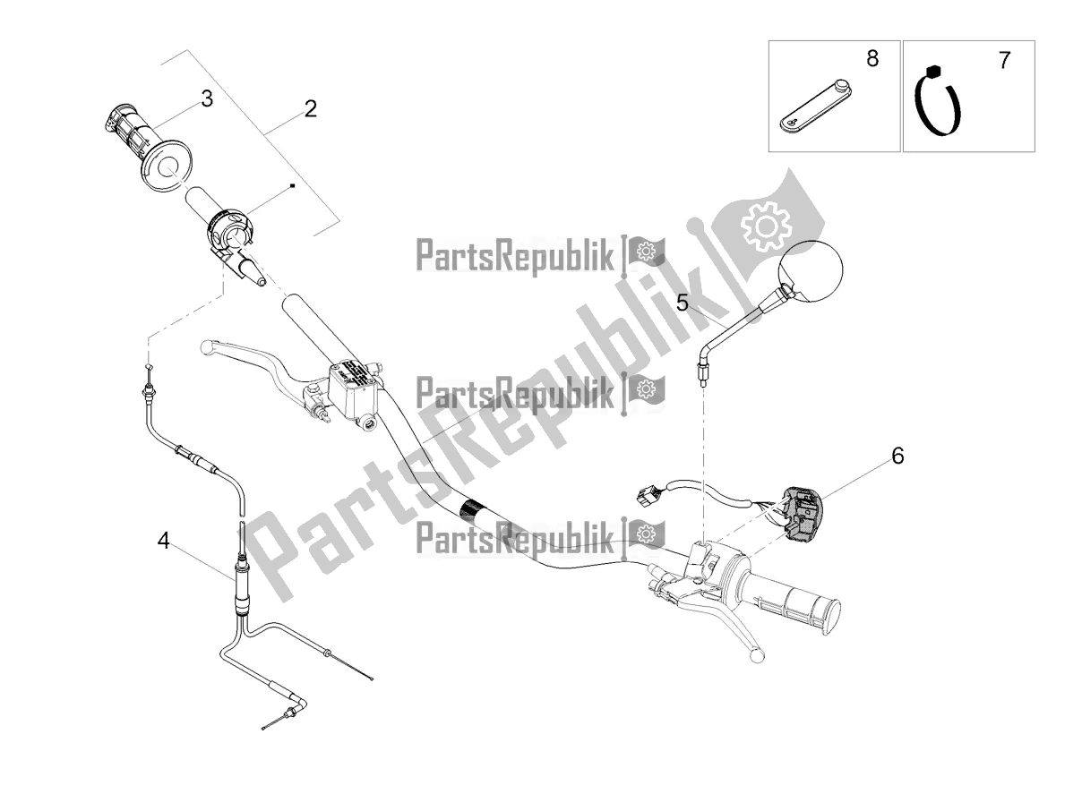 Toutes les pièces pour le Guidon - Commandes du Derbi Senda X-treme 50 SM 2020