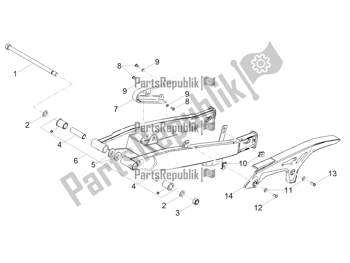 Toutes les pièces pour le Bras Oscillant du Derbi Senda X-treme 50 SM 2020