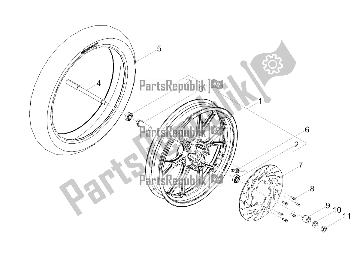 Toutes les pièces pour le Roue Avant du Derbi Senda X-treme 50 SM 2021