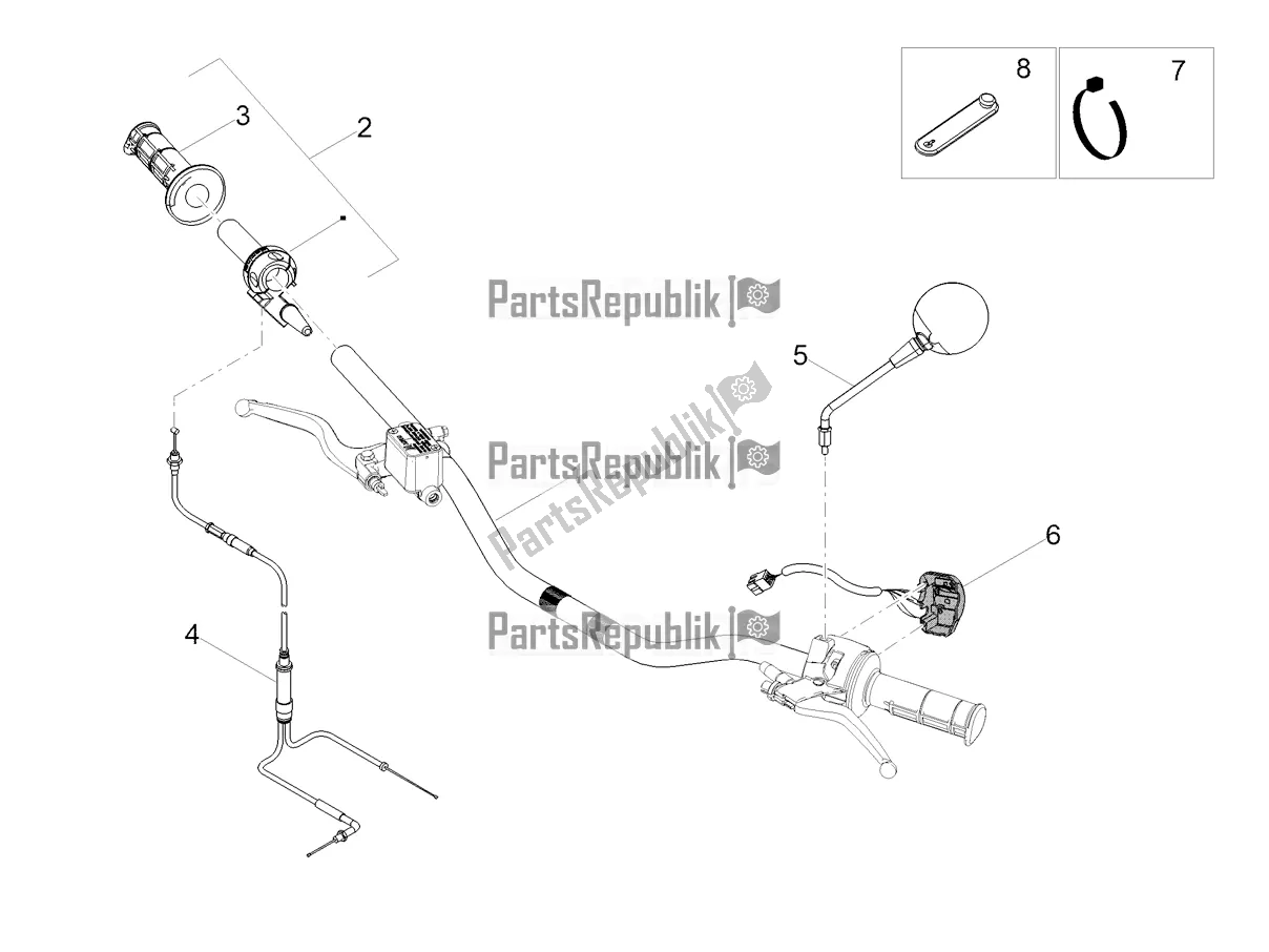 Toutes les pièces pour le Guidon - Commandes du Derbi Senda X-treme 50 SM 2021