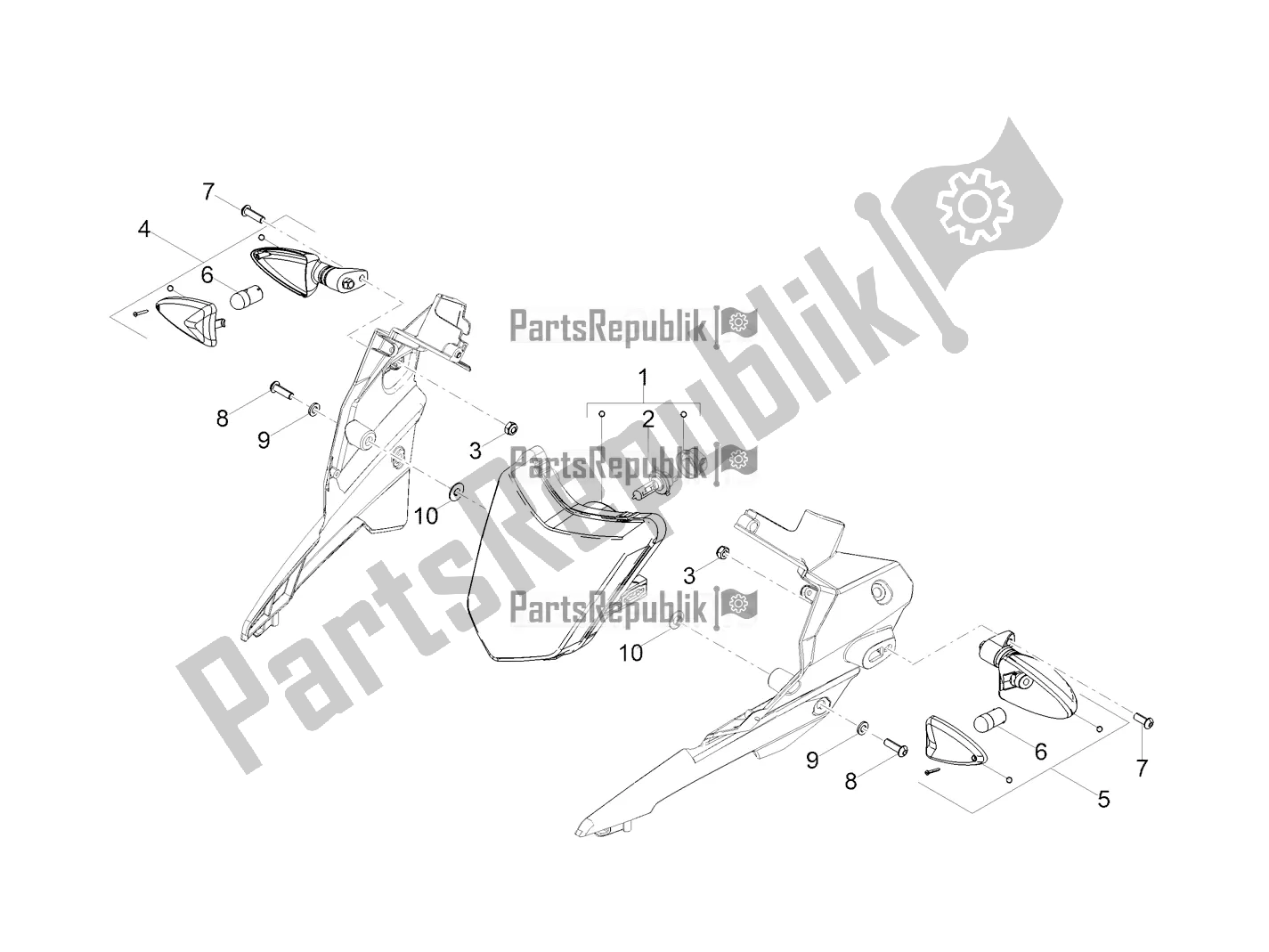 All parts for the Front Lights of the Derbi Senda X-treme 50 SM 2022