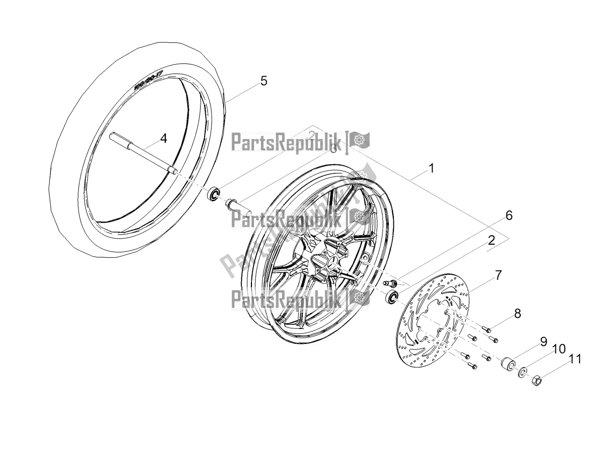 Toutes les pièces pour le Roue Avant du Derbi Senda X-treme 50 SM 2022