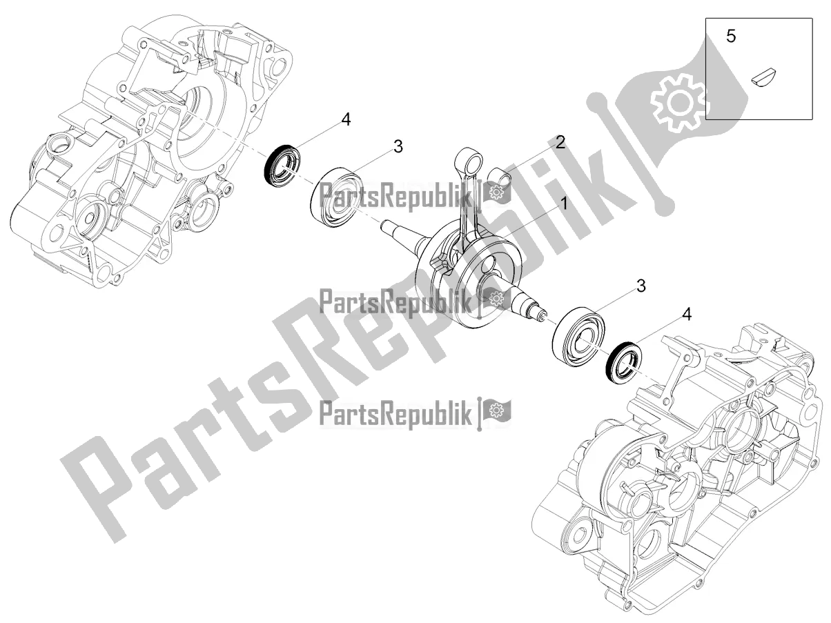 All parts for the Drive Shaft of the Derbi Senda X-treme 50 SM LOW Seat 2019