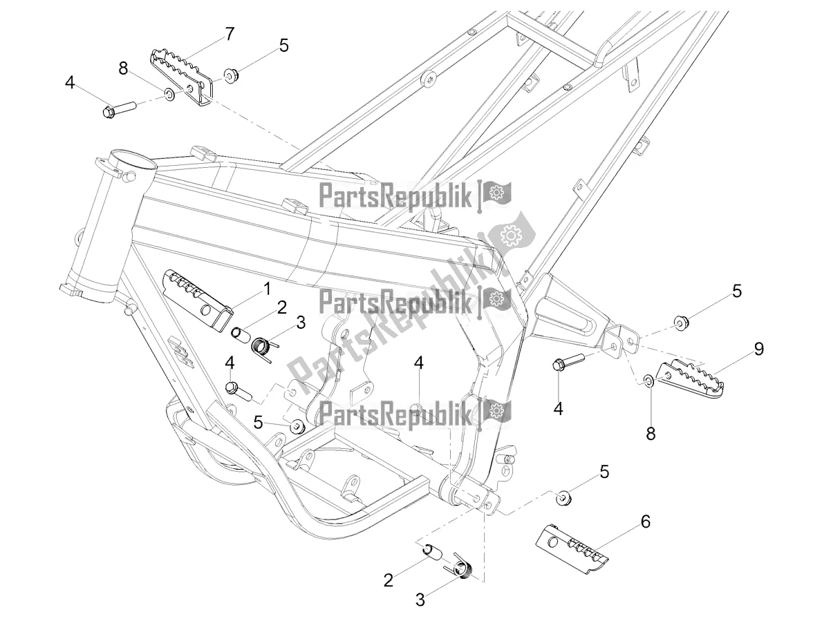 Todas las partes para Reposapiés de Derbi Senda X-treme 50 SM LOW Seat 2019