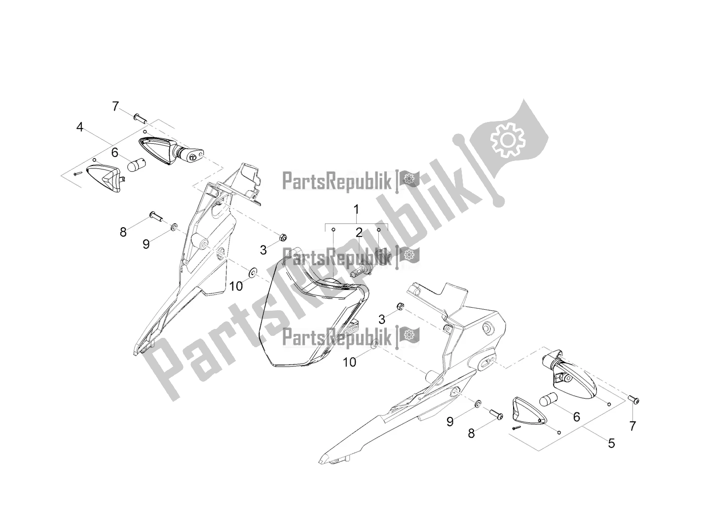 All parts for the Front Lights of the Derbi Senda X-treme 50 SM LOW Seat 2019