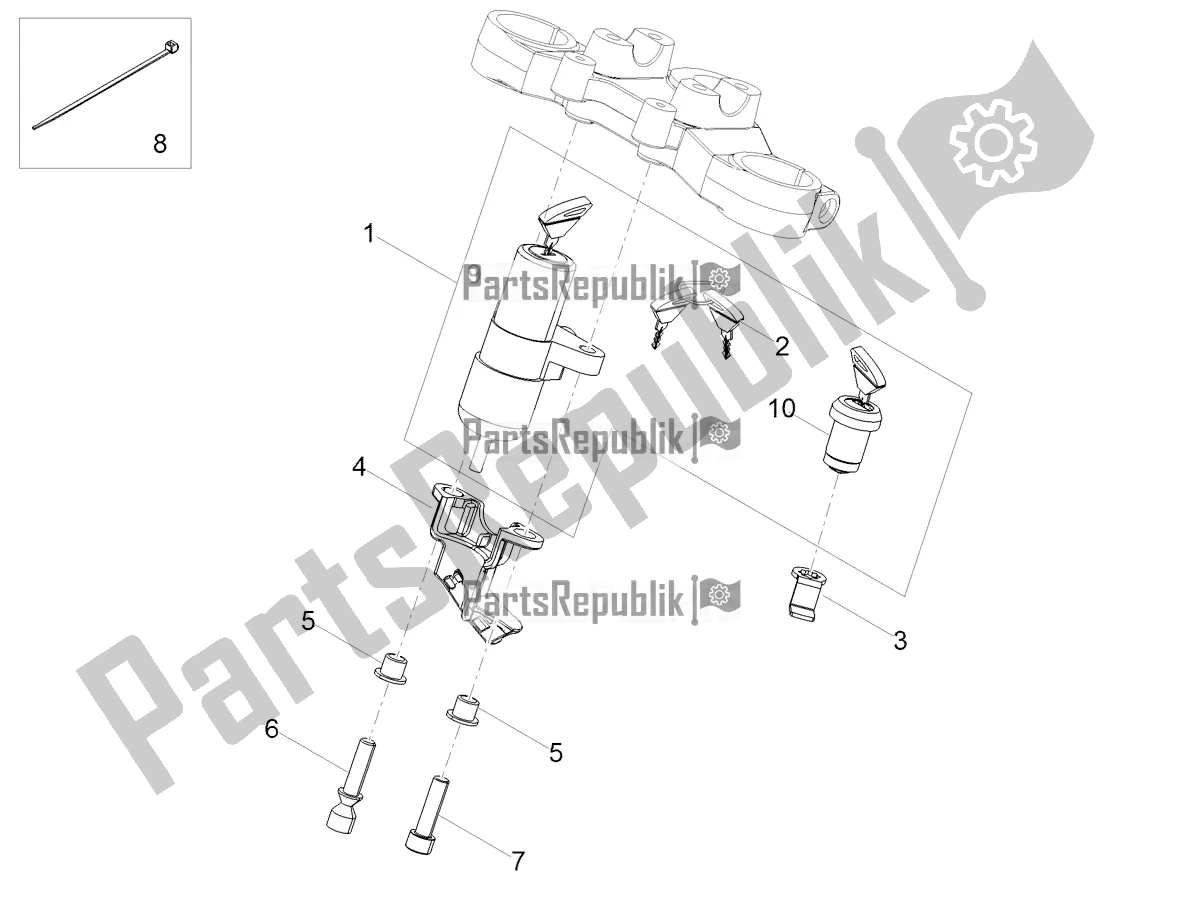 All parts for the Locks of the Derbi Senda X-treme 50 SM LOW Seat 2019