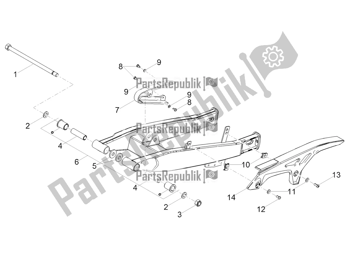 Toutes les pièces pour le Bras Oscillant du Derbi Senda X-treme 50 SM LOW Seat 2019