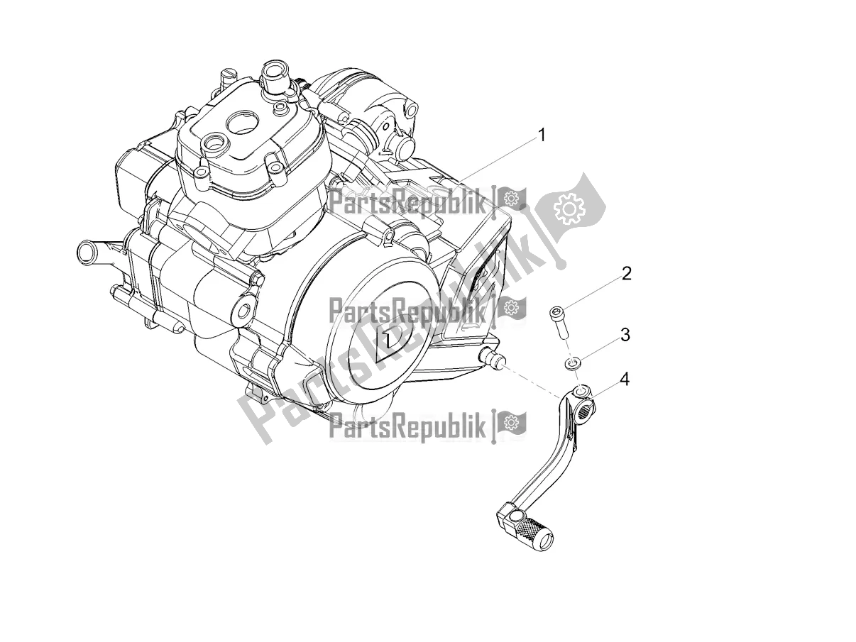Todas las partes para Palanca Parcial Completa Del Motor de Derbi Senda X-treme 50 SM LOW Seat 2020