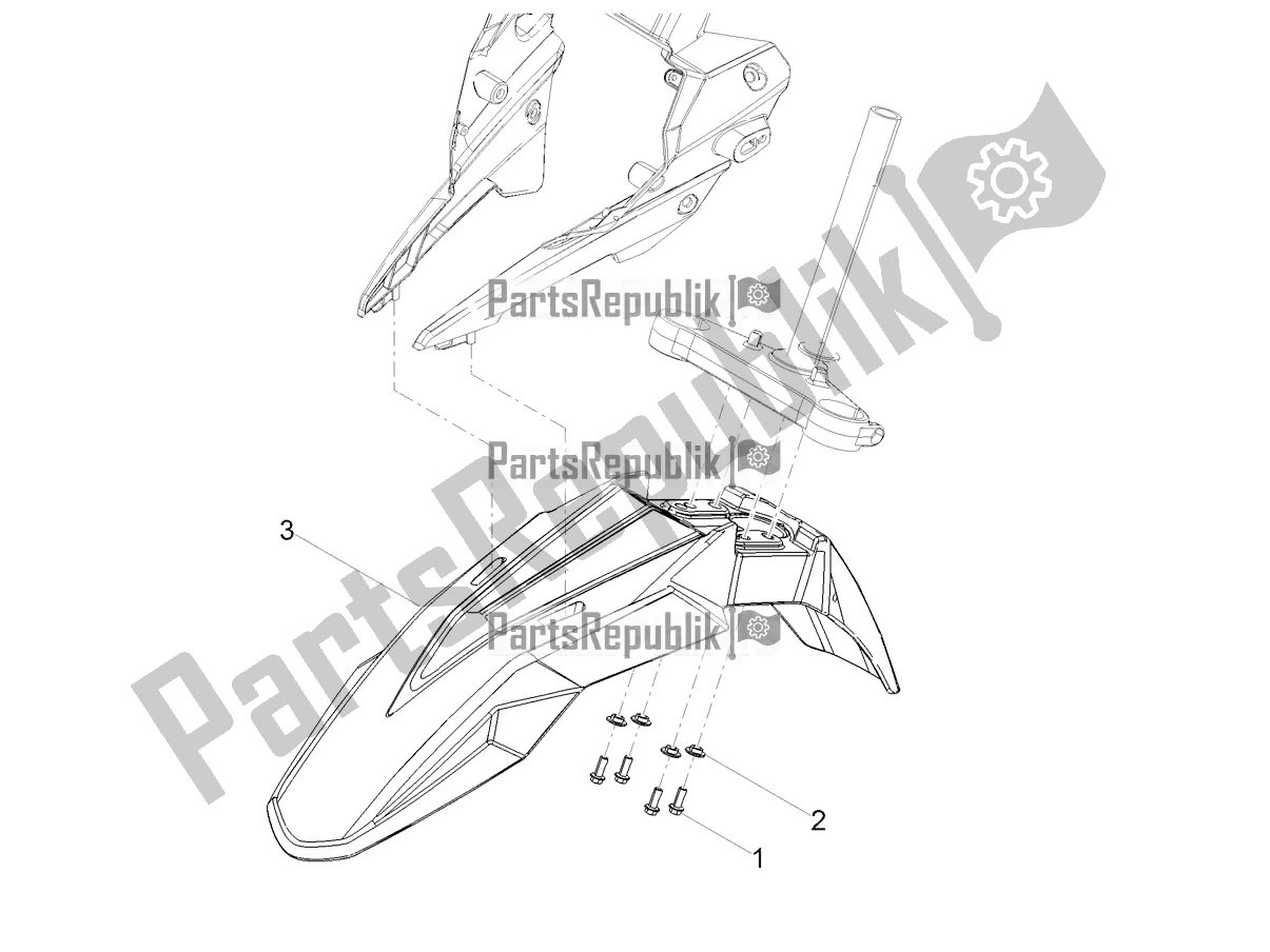 Todas las partes para Guardabarros Delantero de Derbi Senda X-treme 50 SM LOW Seat 2020