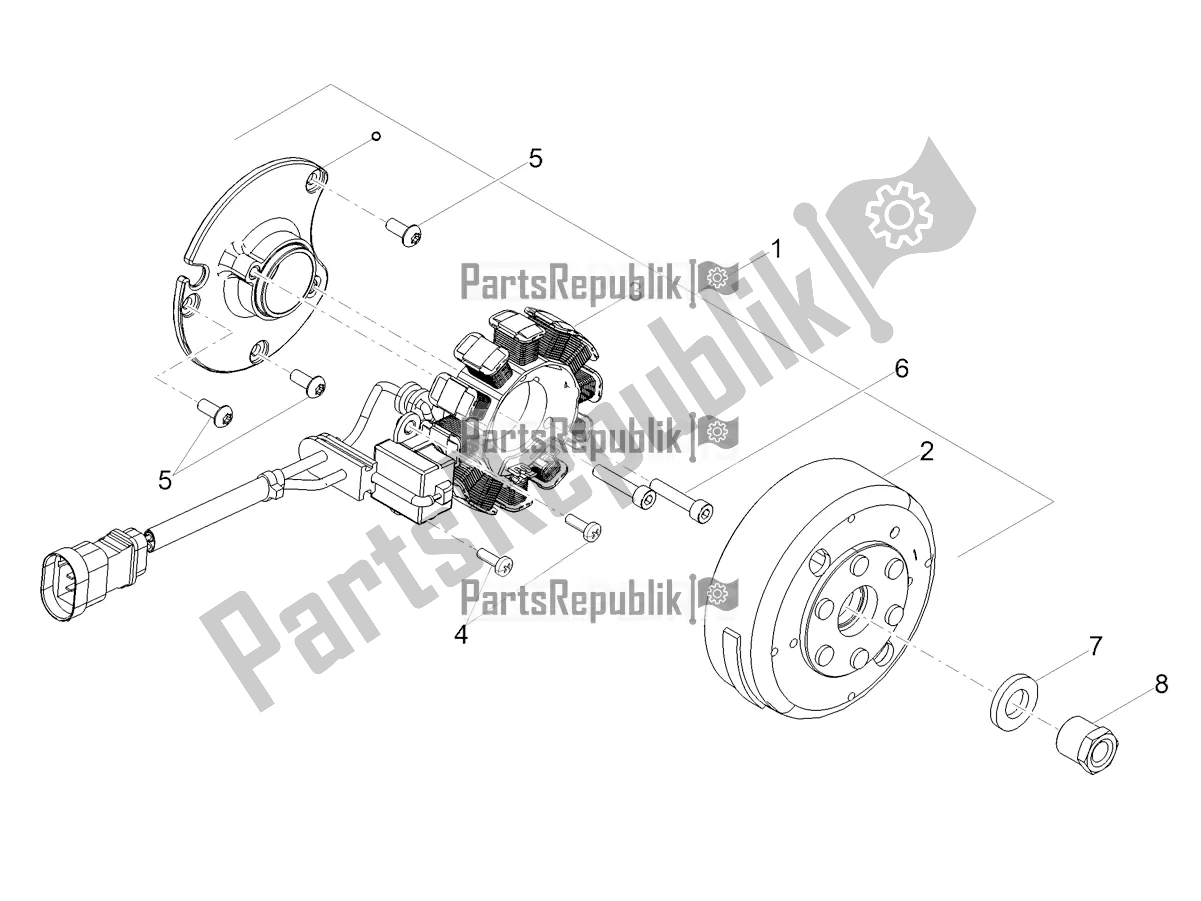 Todas las partes para Cdi Magneto Assy / Unidad De Encendido de Derbi Senda X-treme 50 SM LOW Seat 2021