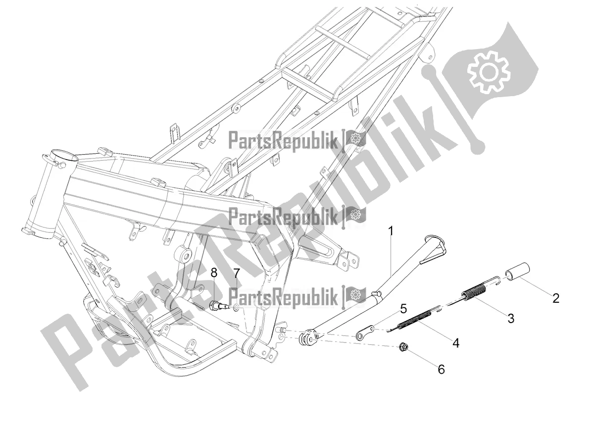 Todas las partes para Soporte Central de Derbi Senda X-treme 50 SM LOW Seat 2021