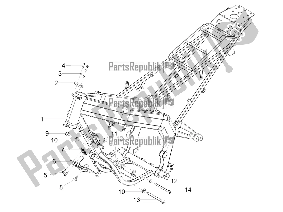 Toutes les pièces pour le Cadre du Derbi Senda X-treme 50 SM LOW Seat 2021