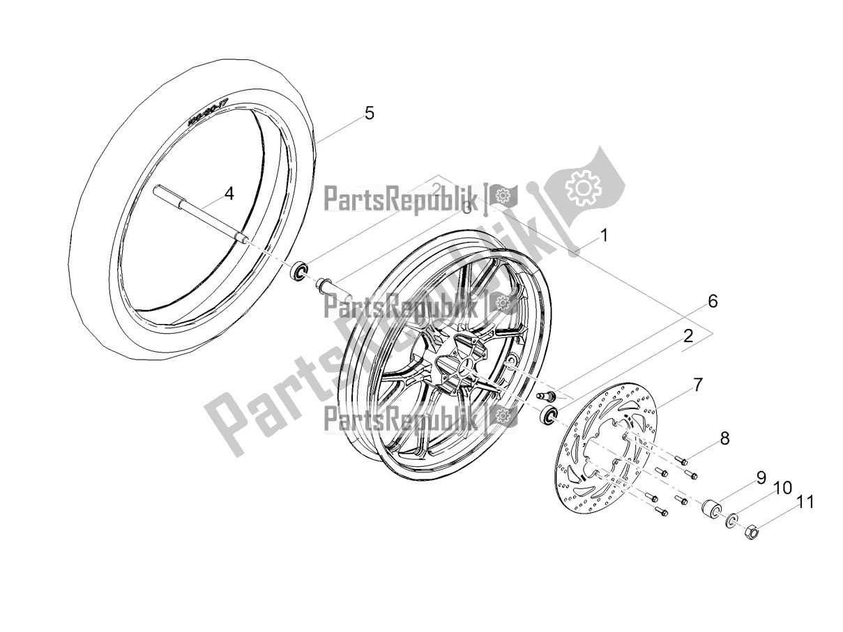 Toutes les pièces pour le Roue Avant du Derbi Senda X-treme 50 SM LOW Seat 2021