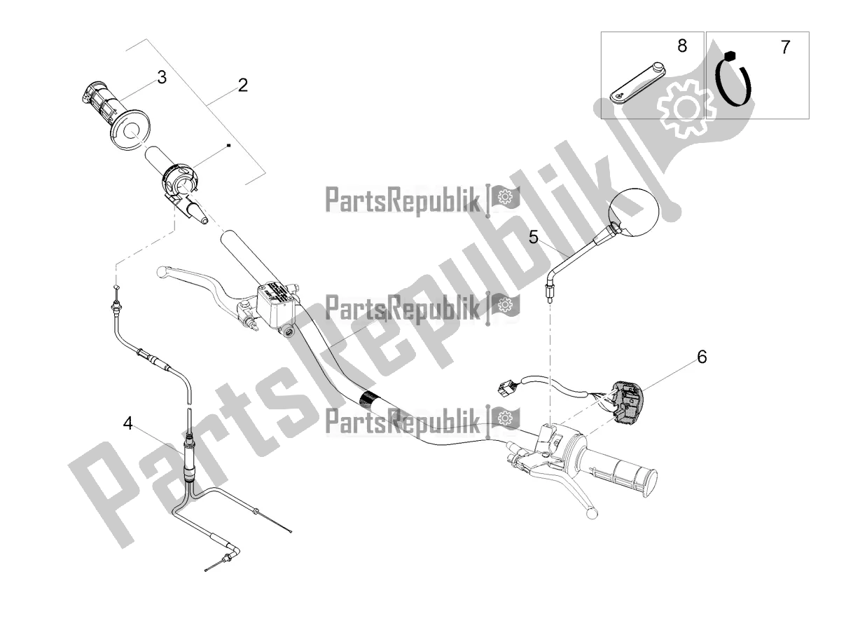 Toutes les pièces pour le Guidon - Commandes du Derbi Senda X-treme 50 SM LOW Seat 2021