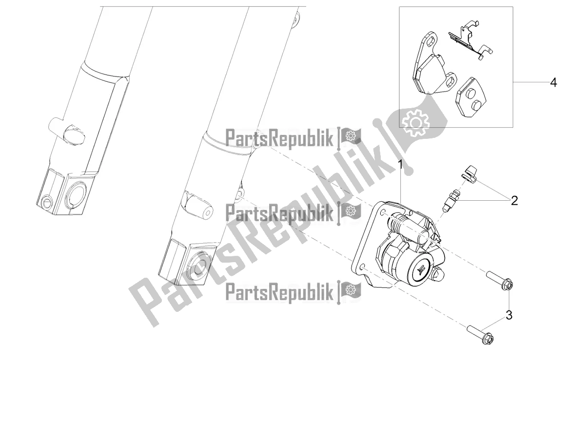 Toutes les pièces pour le étrier De Frein Avant du Derbi Senda X-treme 50 SM LOW Seat 2022