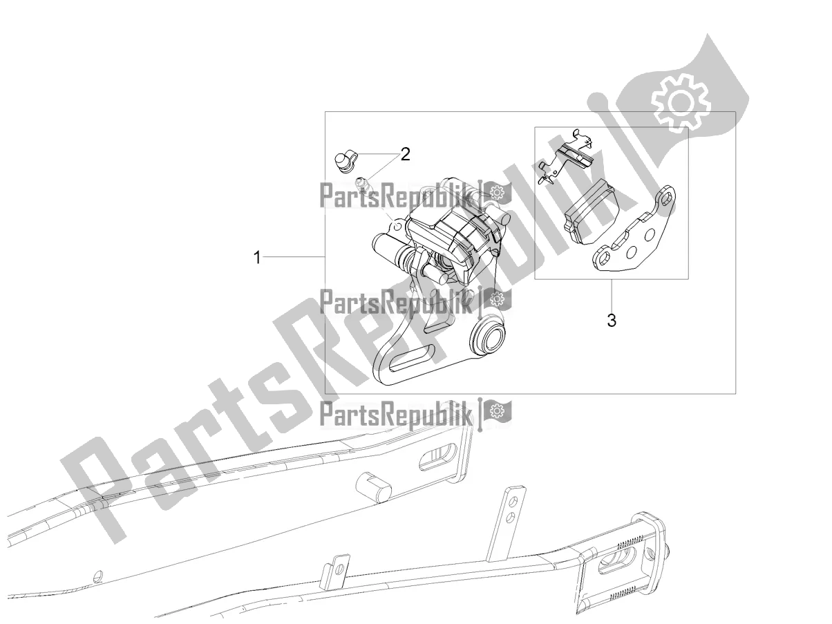 Tutte le parti per il Pinza Freno Posteriore del Derbi Senda X-treme 50 SM LOW Seat 2022