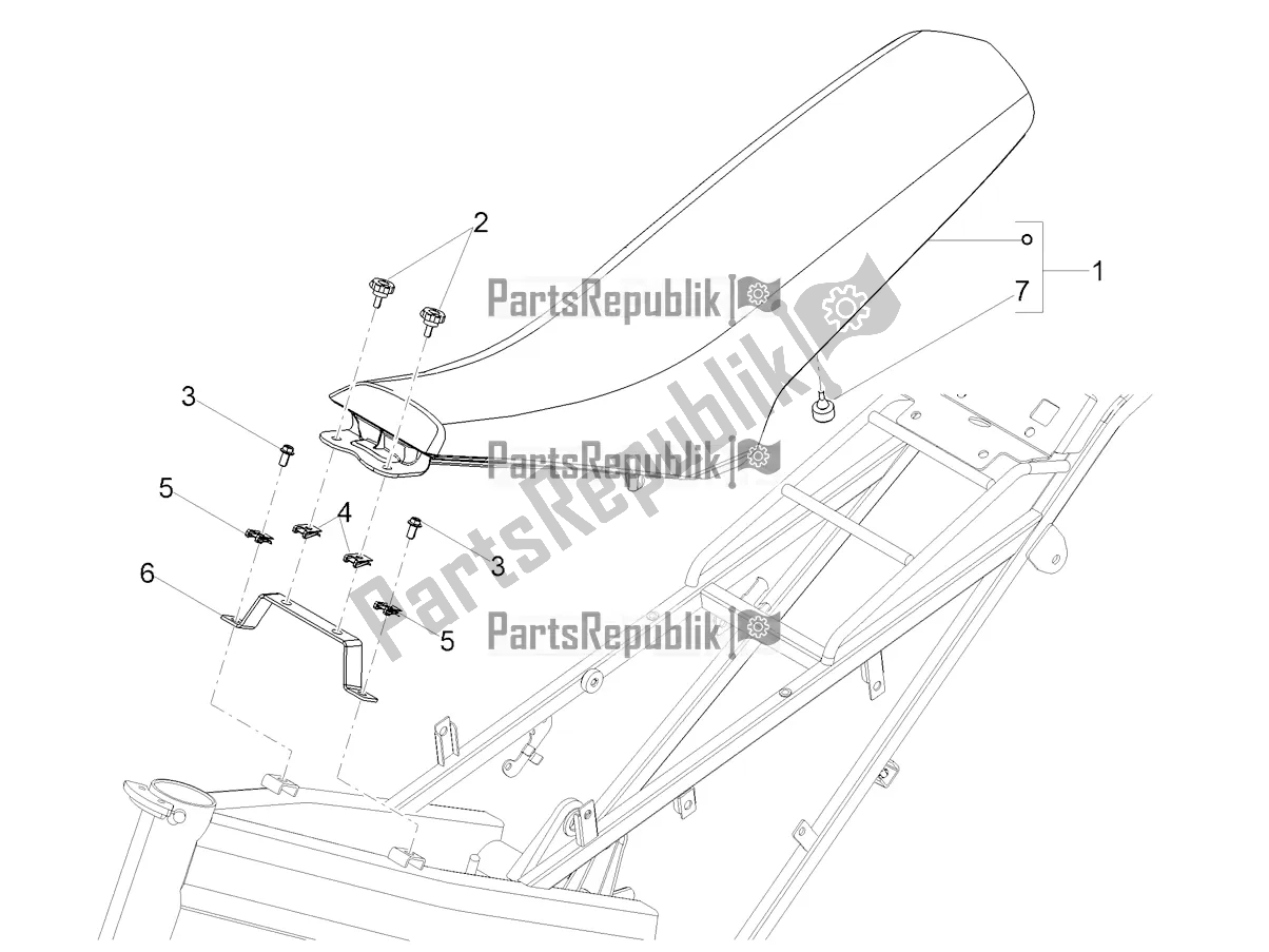 Toutes les pièces pour le Selle du Derbi Senda X-treme 50 SM LOW Seat 2022