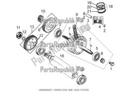 gruppo biella / pistone dell'albero motore