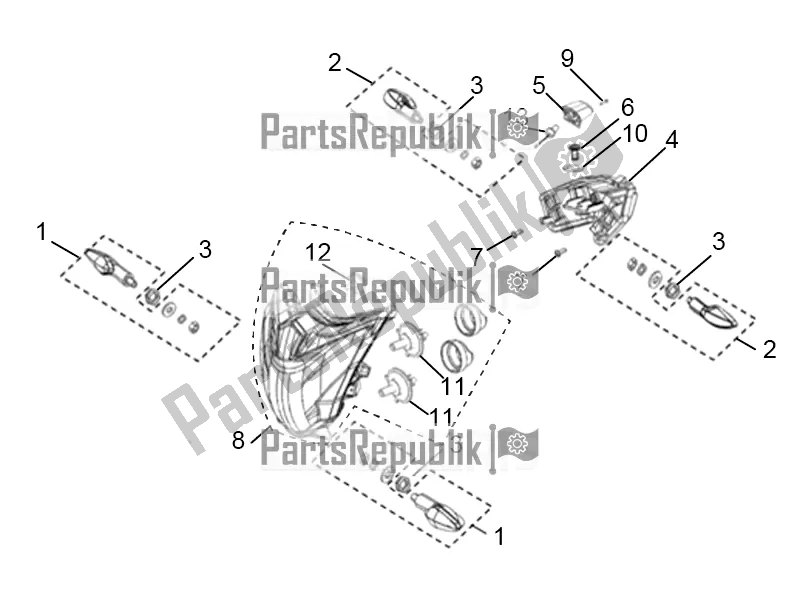 All parts for the Lamps of the Derbi STX 150 2016