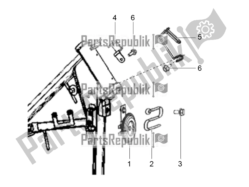 All parts for the Trumpet of the Derbi STX 150 2016