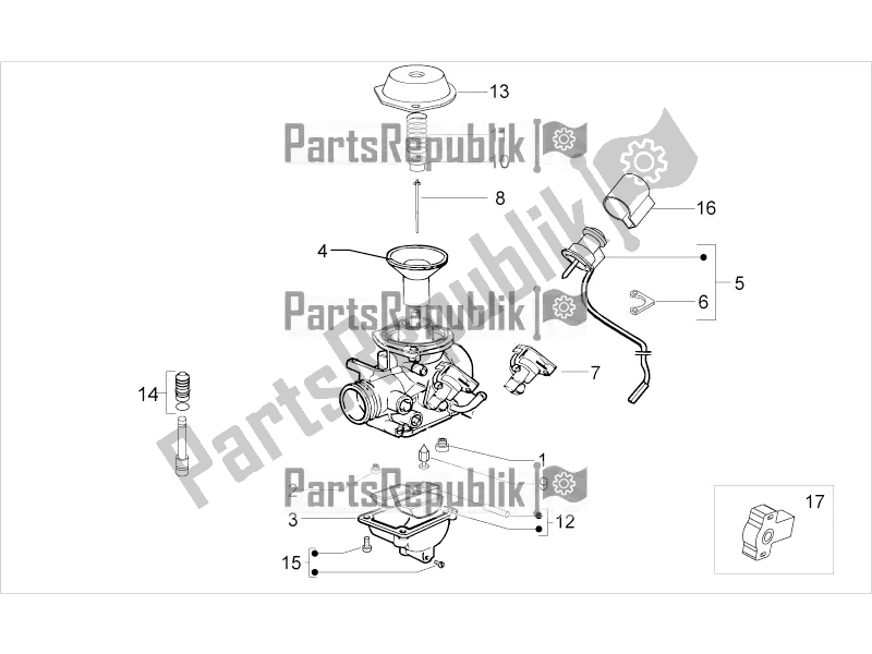 Toutes les pièces pour le Carburateur Ii du Derbi Variant Sport 125 2016