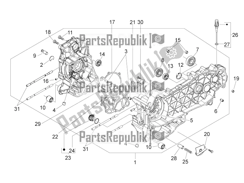 Toutes les pièces pour le Carter du Derbi Variant Sport 125 2016