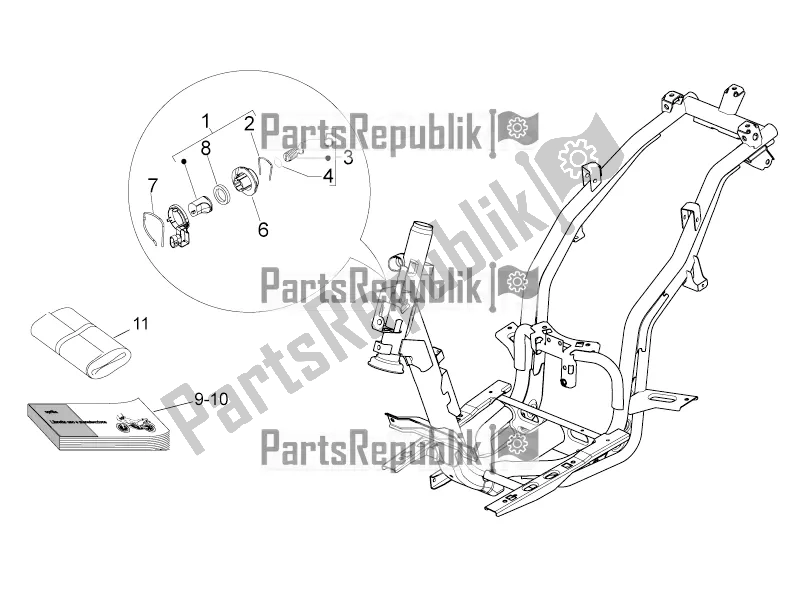 Toutes les pièces pour le Kit De Matériel De Verrouillage du Derbi Variant Sport 125 2016