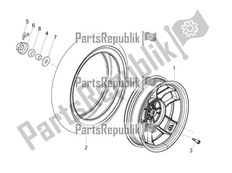 Toutes les pièces pour le Roue Arrière du Derbi Variant Sport 125 2016