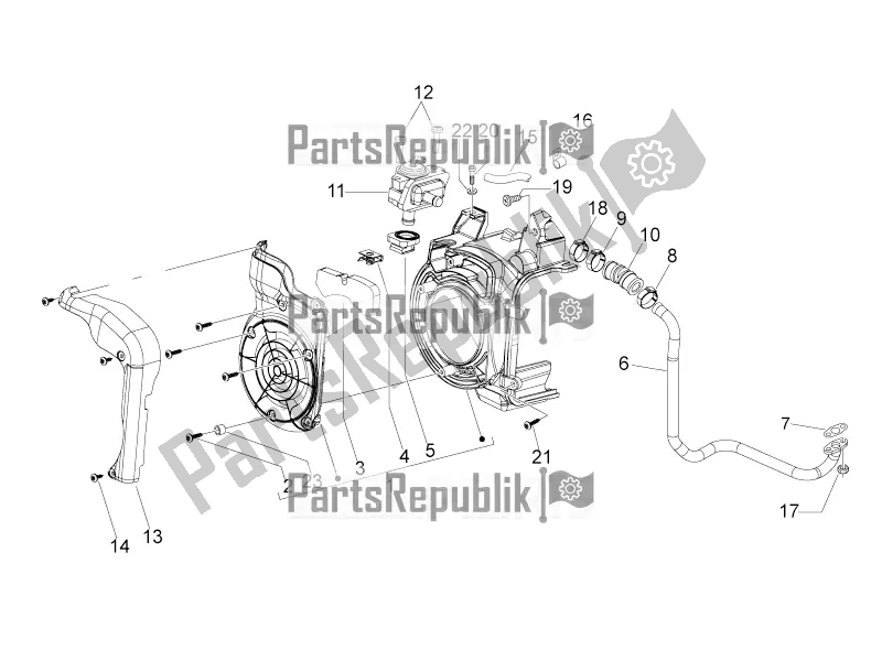 All parts for the Secondary Air of the Derbi Variant Sport 125 2016