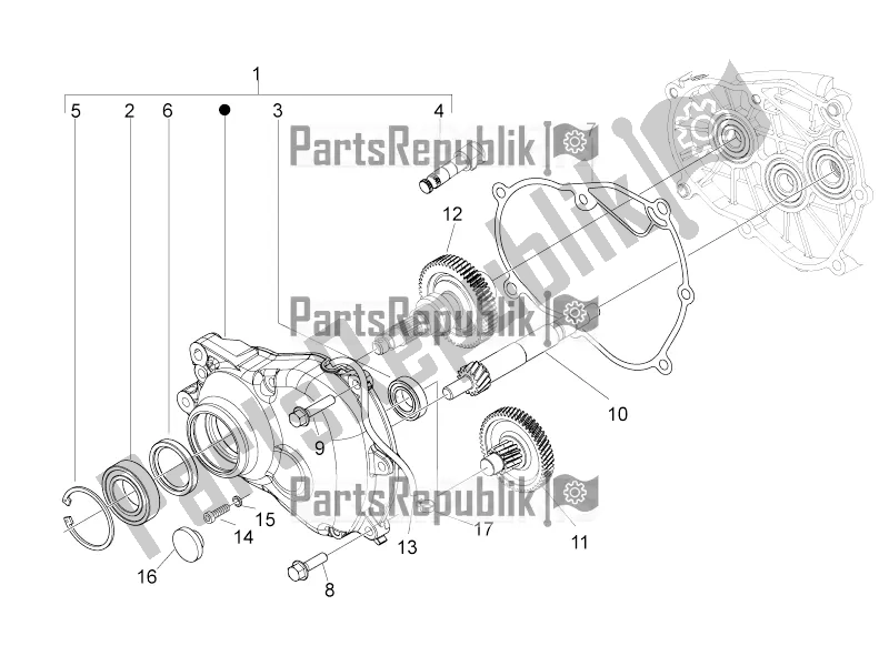 Toutes les pièces pour le Transmission du Derbi Variant Sport 125 2016