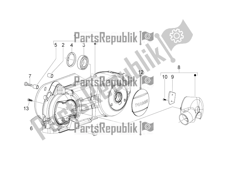 Toutes les pièces pour le Couvercle De Variateur du Derbi Variant Sport 125 2016