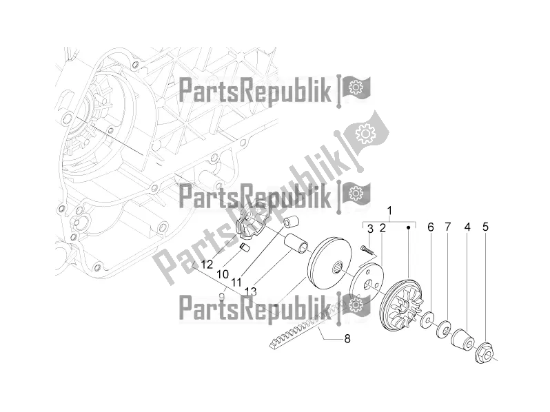 Wszystkie części do Wariator Derbi Variant Sport 125 2016