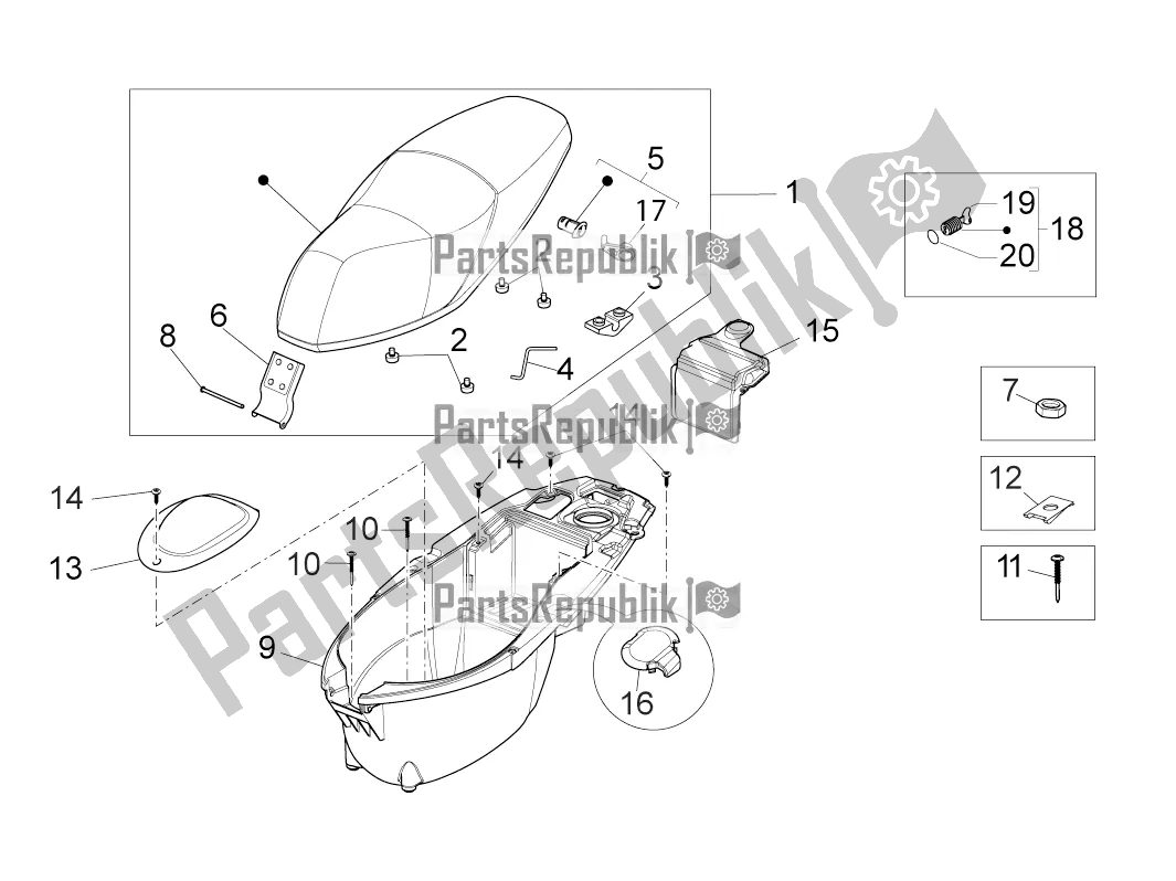 All parts for the Central Body Iii of the Derbi Variant Sport 50 2016