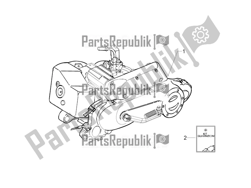 Alle onderdelen voor de Motor van de Derbi Variant Sport 50 2016