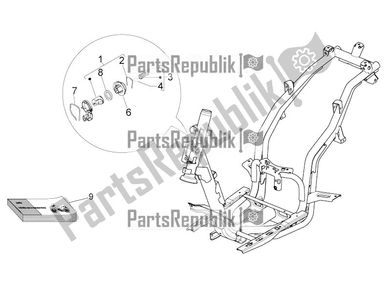 Toutes les pièces pour le Kit De Matériel De Verrouillage du Derbi Variant Sport 50 2016