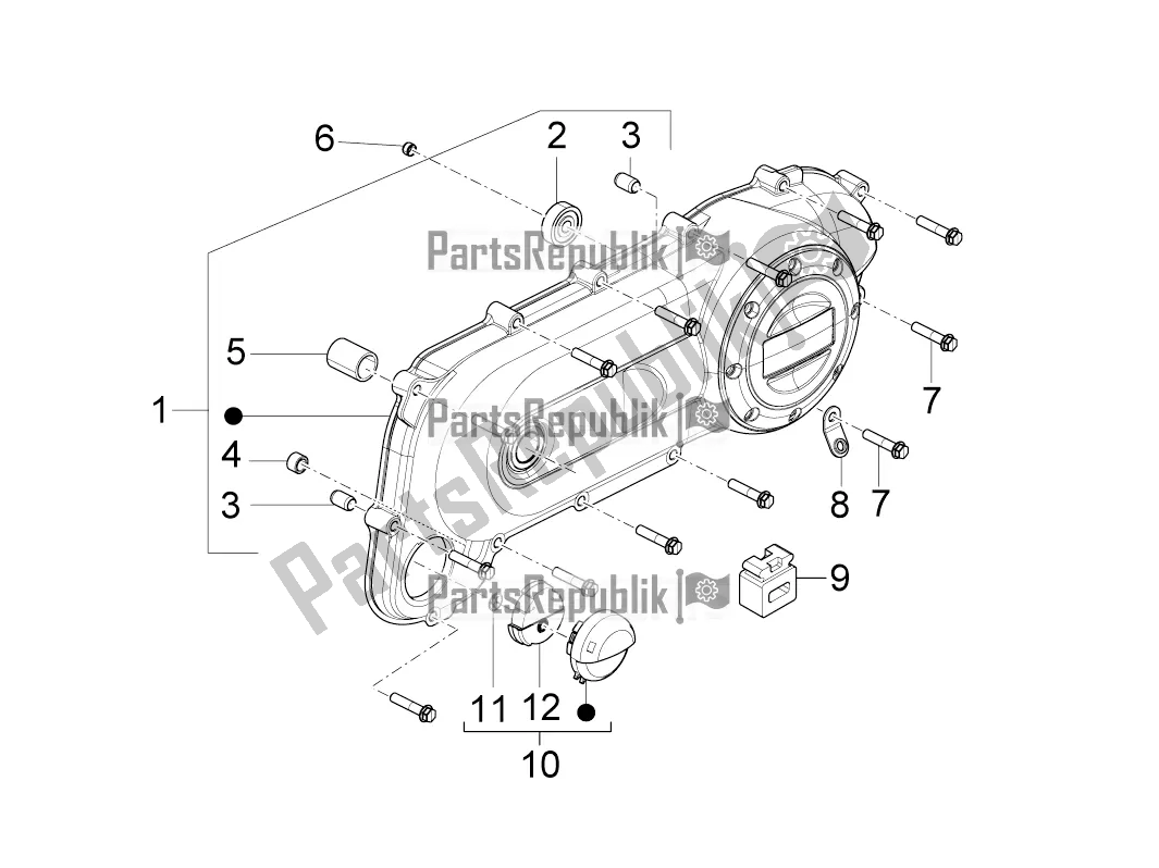 Toutes les pièces pour le Couvercle De Variateur du Derbi Variant Sport 50 2016