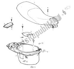 selle - compartiment casque