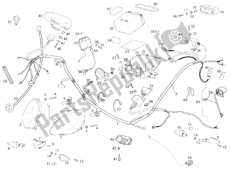 All parts for the Electrical System of the Derbi GPR 50 2T 2013